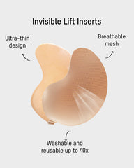 Mango Shaped Breathable Self-Adhesive Invisible Bra (2 Pairs)