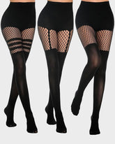 Mock Thigh High Stockings For Women Fishnet Tights Suspender Pantyhose (bundle sale)
