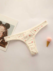 2 Pack Strawberry Thong Panty