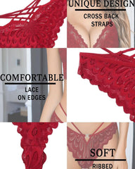 Women's Lace Cross Back Panties