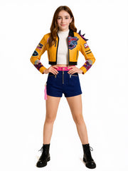 Cyber Girl Jacket and Shorts Set