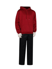 Game-Inspired Red Hoodie and Black Pants