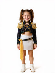 Gold Stage Sequins Outfit
