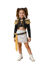 Gold Stage Sequins Outfit