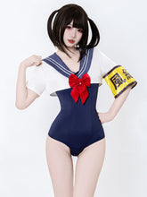 Anime Schoolgirl Cosplay Bodysuit with Top