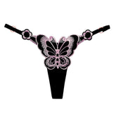 Butterfly Embroidered T-string Panty Strappy Sides Underwear