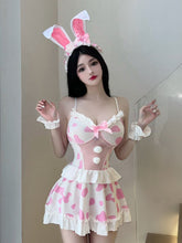 Cow Print Bunny Girl Lingerie Set