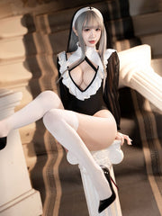 Dark Nun Ruffled Bodysuit Lingerie