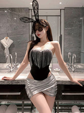 Bunny Rabbit Metallic Skirt Set