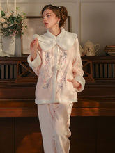Fuzzy Chinese Style Pajamas Set