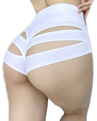High-waisted Stretch Seamless Hollow Panties