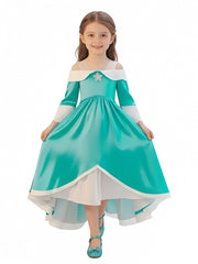 Girls Teal Fantasy Princess Gown