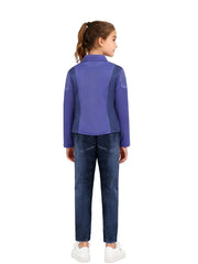Girls Blue Jacket & Denim Pants Costume