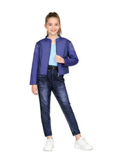 Girls Blue Jacket & Denim Pants Costume