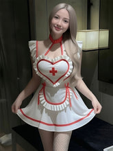 Heart Nurse Ruffled Mini Dress