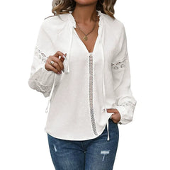 Long-Sleeve Paneled Jacquard Shirt