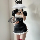 Chinese Cheongsam Dress Vintage Lolita Anime Cosplay Lingerie High Split Backless Qipao