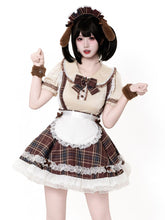 Plaid Puppy Maid Lolita Costume