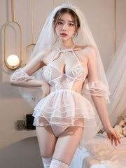 White Wedding Babydoll Dress