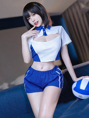 Preppy Two Piece Cheerleader Outfit