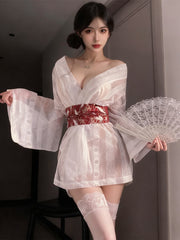 Sheer Kimono Lingerie Set