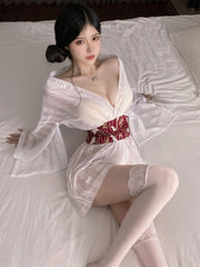 Sheer Kimono Lingerie Set