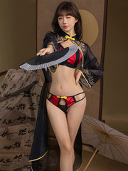3-Piece Chinese Style Cosplay Lingerie