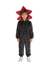 Scary Floral Fleece Hooded Jumpsuit