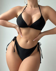 Beach Vacation Halter Bikini and Cover-up Set