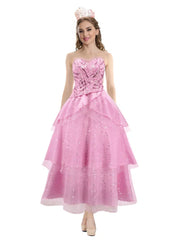 Pink Witch Sequins Top and Tulle Skirt