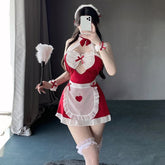 Maid Costume Anime Maid Cosplay Outfit Cut Out Lingerie Dress with Apron