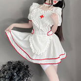 Nurse Outfit Adult Hospital Nurse Cosplay Costume White Nurse Fancy Dress