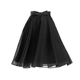Solid Color Bow Skirt