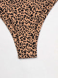 Underwired Leopard Three Pieces Bikini Set