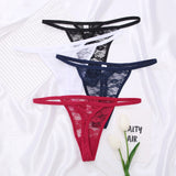 4pack Floral Lace Thong Panty Aosig
