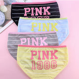 4pack Letter Cute Panty Set Aosig