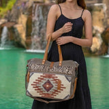 Canvas cotton and linen single shoulder messenger hand bag Aosig