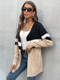 Cardigan Long Sleeve Knitted Sweater Aosig