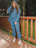 Casual Long-Sleeved Sweater Cotton Suit Aosig