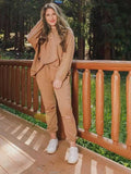 Casual Long-Sleeved Sweater Cotton Suit
