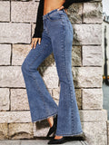 Cropped Denim Trousers Aosig