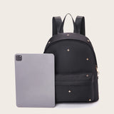Cross rivet  fashion  waterproof  multi-compartment men and women backpack Aosig