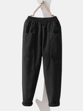 Elastic Waist Trousers Look Thin Trousers Aosig