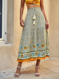 Fashionable Bohemian Print Half Dress