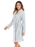 Flannel Striped Pajamas Aosig