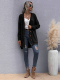 Knitted V-neck Cardigan Sweater Aosig