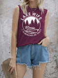 Lake Wife T-shirt Aosig