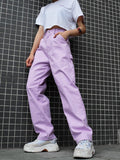 Purple Loose Trousers