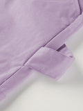Purple Loose Trousers Aosig