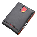 RFID anti-theft brushed leather mini wallet Aosig